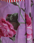 Lilac Rose Floral naisten kimono aamutakki Puuvillavaatteet Powell Craft