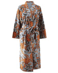 Velvet Grey, Colar & Mustard Floral naisten kimono aamutakki Puuvillavaatteet Powell Craft