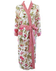 Crimson Garden naisten kimono aamutakki Puuvillavaatteet Powell Craft