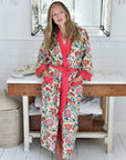 Floral Garden naisten kimono aamutakki Puuvillavaatteet Powell Craft