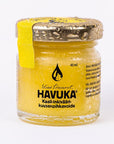 Havuka Kaali-inkivääri-kuusenpihkavoide 40ml lasipurkissa, jossa metallinen kierrekorkki.