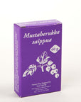 Vaasan aito saippuan 60g mustaherukkasaippua violetissa pahvipaketissa.
