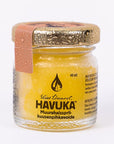 Havuka Muurahaissprii-kuusenpihkavoide 40ml lasipurkissa, jossa metallinen kierrekorkki.