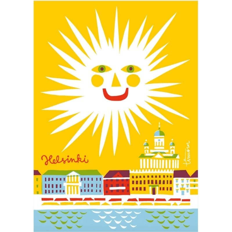 Hello Helsinki postikortti Postikortit Kehvola Design 