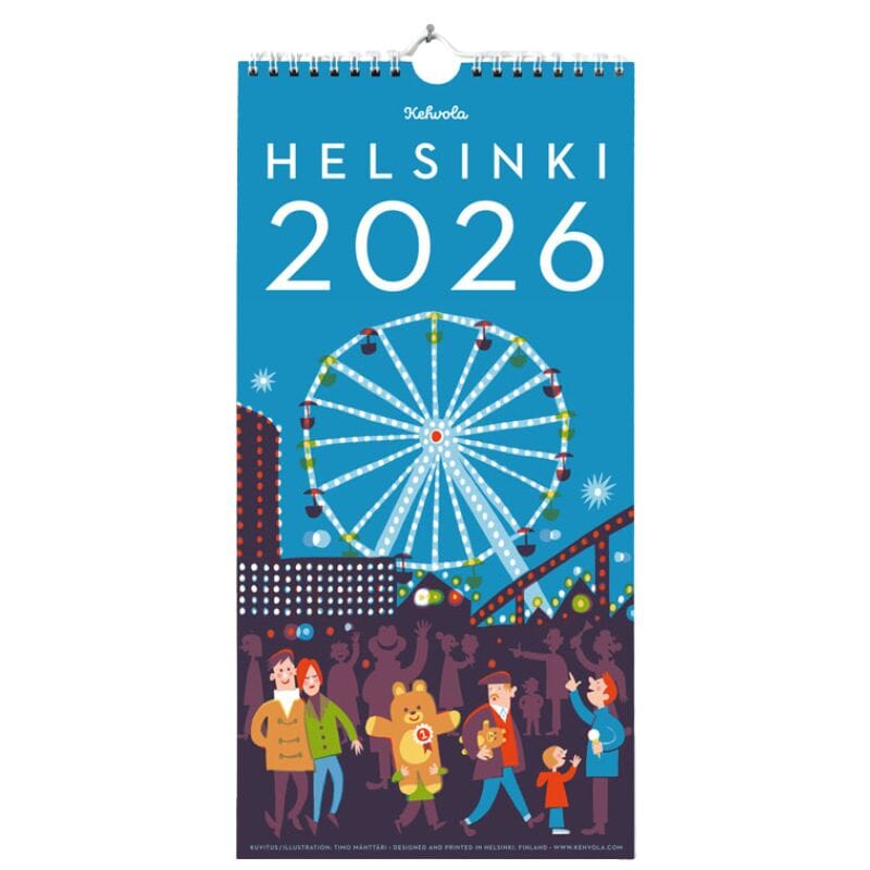 Helsinki 2026 vuosikalenteri Kalenterit Kehvola Design 