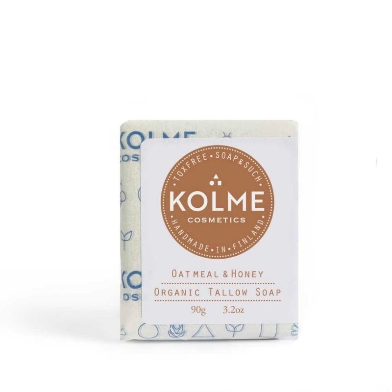 Luomu Talisaippua Kaura+ Hunaja 90g Saippuat Kolmecosmetics 