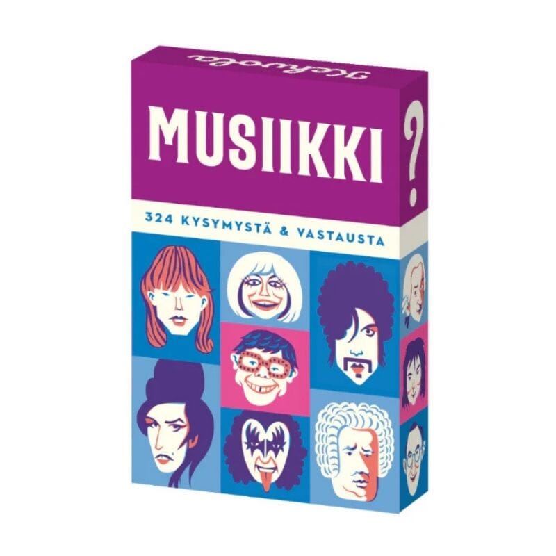 MUSIIKKI-kysymyskortit Pelit Kehvola Design 
