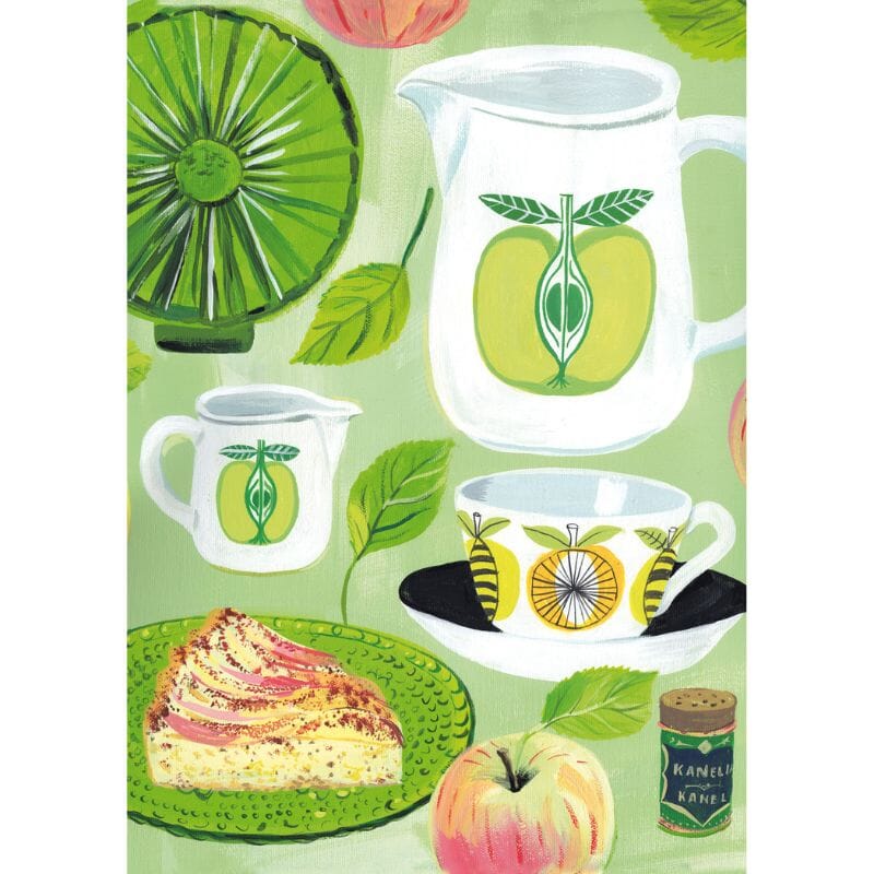 Omenapiirakka postikortti Postikortit Kehvola Design 