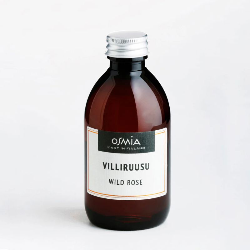 Osmia Villiruusu-huonetuoksun 250ml kierrekorkillinen täyttöpullo.