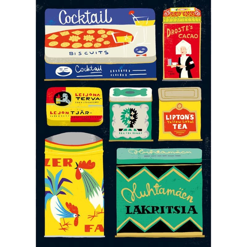 Peltipurkit postikortti Postikortit Kehvola Design 