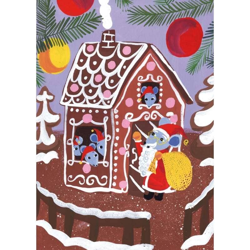 Piparkakkutalo postikortti Postikortit Kehvola Design 