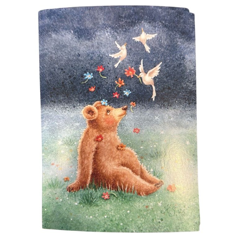 Postikortti - Ihastunut nalle Postikortit Katja Saario 