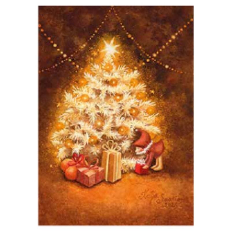 Postikortti - Joulukuusen alla Postikortit Katja Saario 