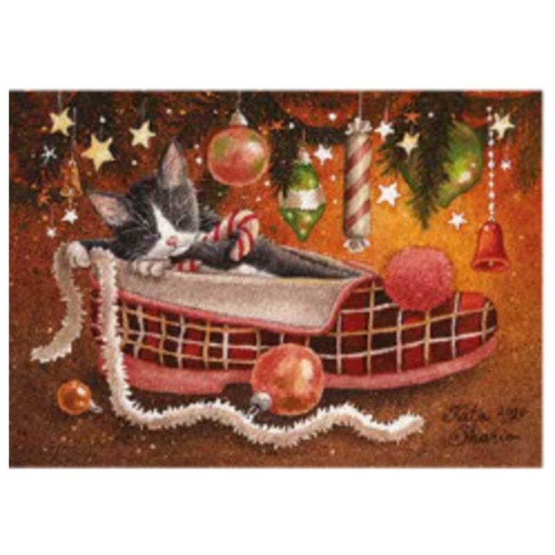 Postikortti - Koristekissa Postikortit Katja Saario 