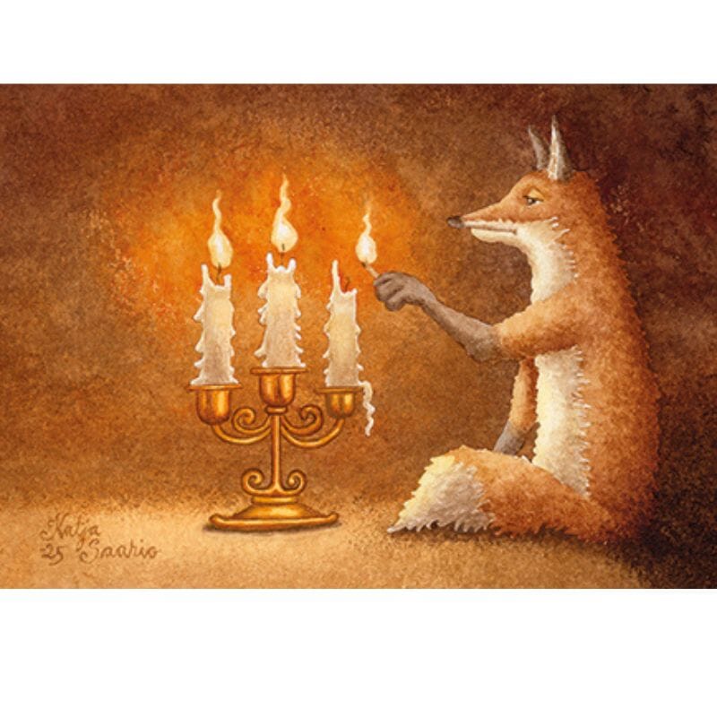 Postikortti - Kynttilöiden sytyttäminen Postikortit Katja Saario 