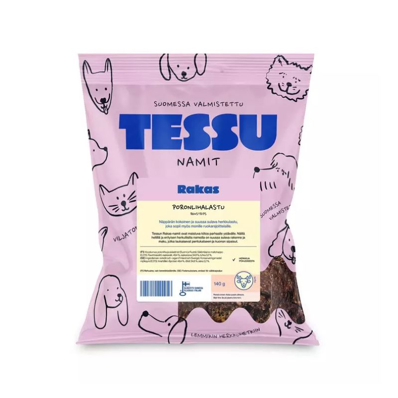 Rakas Poronlihalastu 140 g Lemmikkituotteet Tessu 