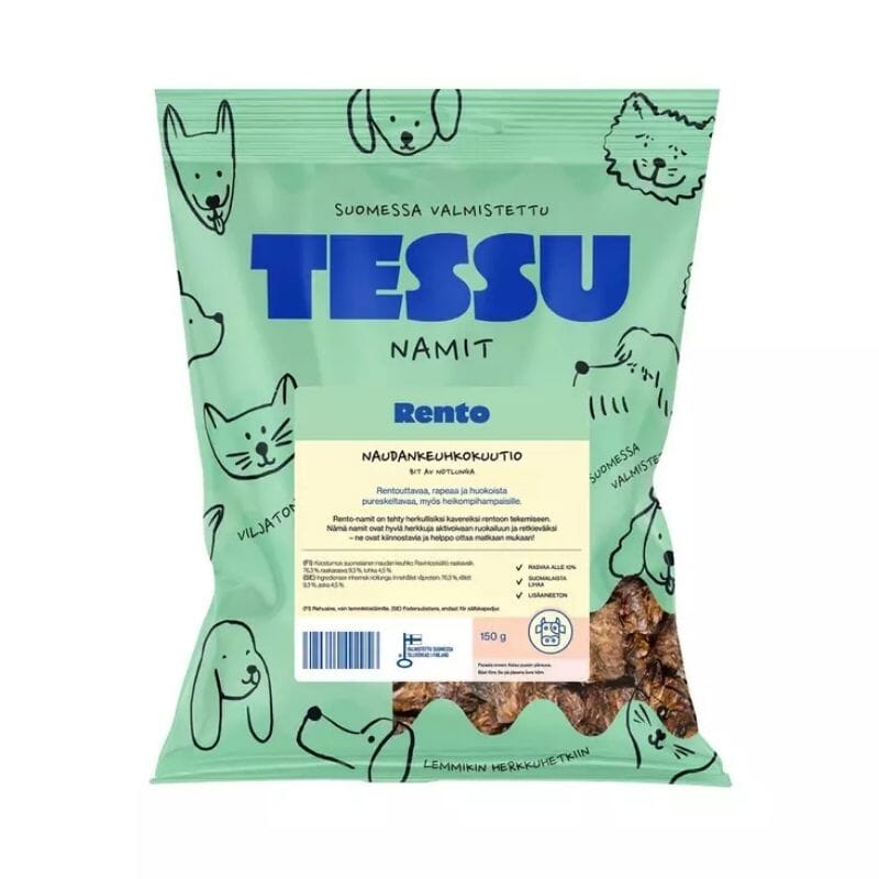 Rento Naudankeuhkokuutio 150g Lemmikkituotteet Tessu 