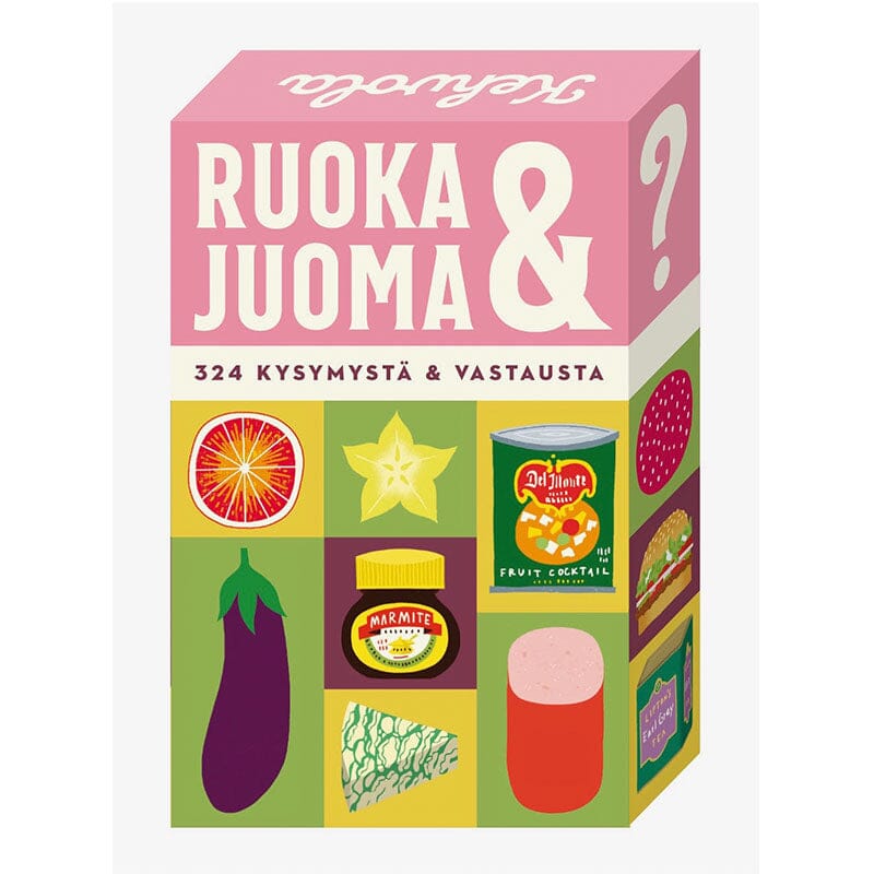 Ruoka ja Juoma -kysymyskortit Pelit Kehvola Design 