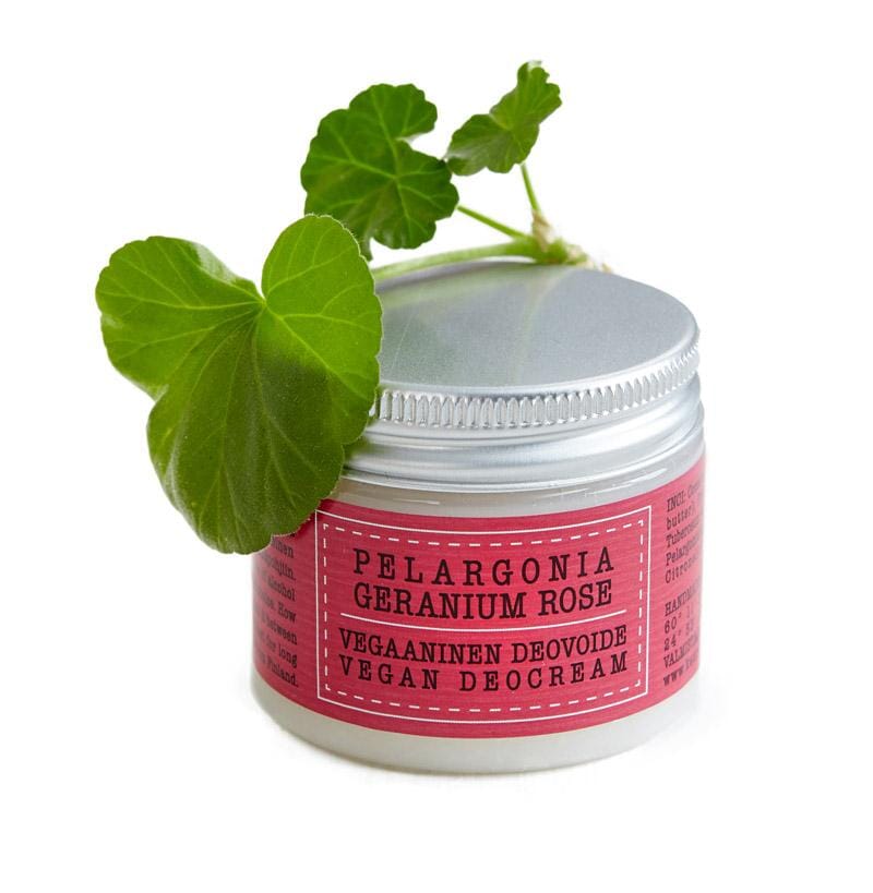 TESTERI - Vegaaninen Deovoide 50ml Deovoiteet Kaurilan Sauna Pelargonia 