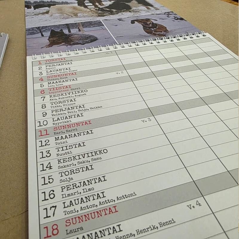 Tiluksilla Laumakalenteri 2026 Kalenterit Tiluksilla 