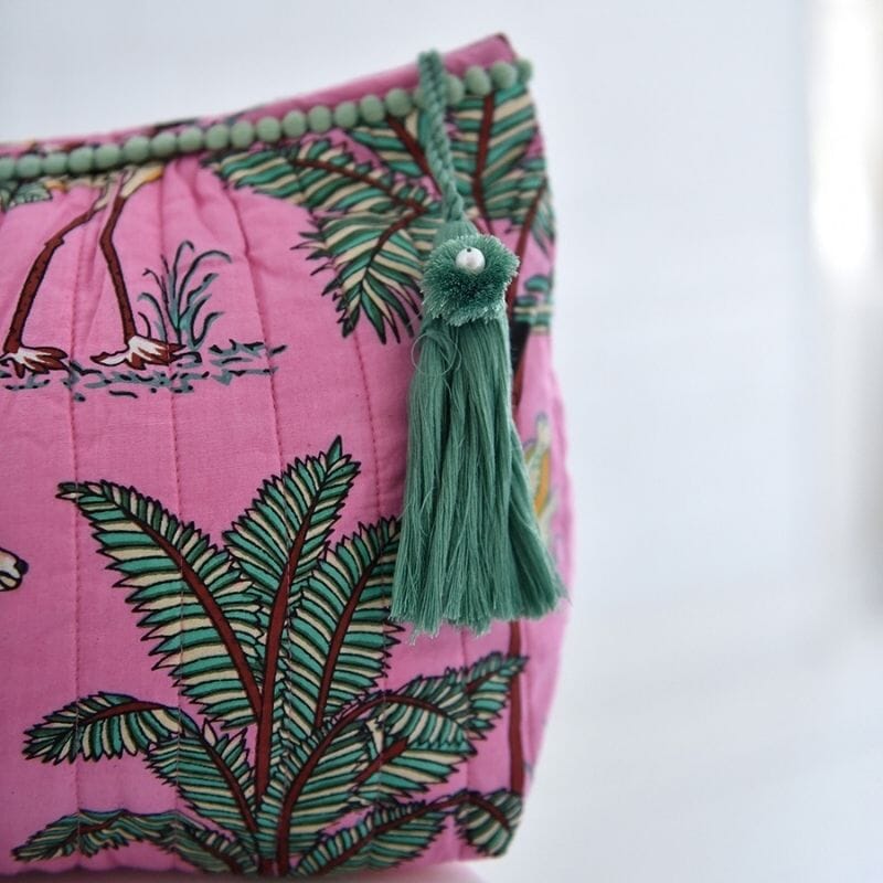 Toilettilaukku - Pink Safari Print Laukut Powell Craft 