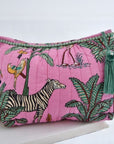 Toilettilaukku - Pink Safari Print Laukut Powell Craft 