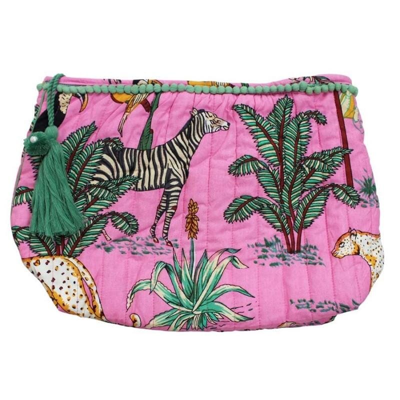 Toilettilaukku - Pink Safari Print Laukut Powell Craft 