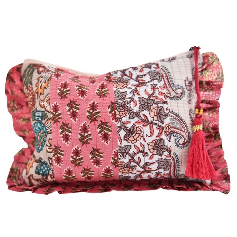 Toilettilaukku - Red & Pink Quilted Laukut Powell Craft 