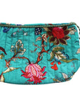 Toilettilaukku - Teal Exotic Flower Print Laukut Powell Craft 