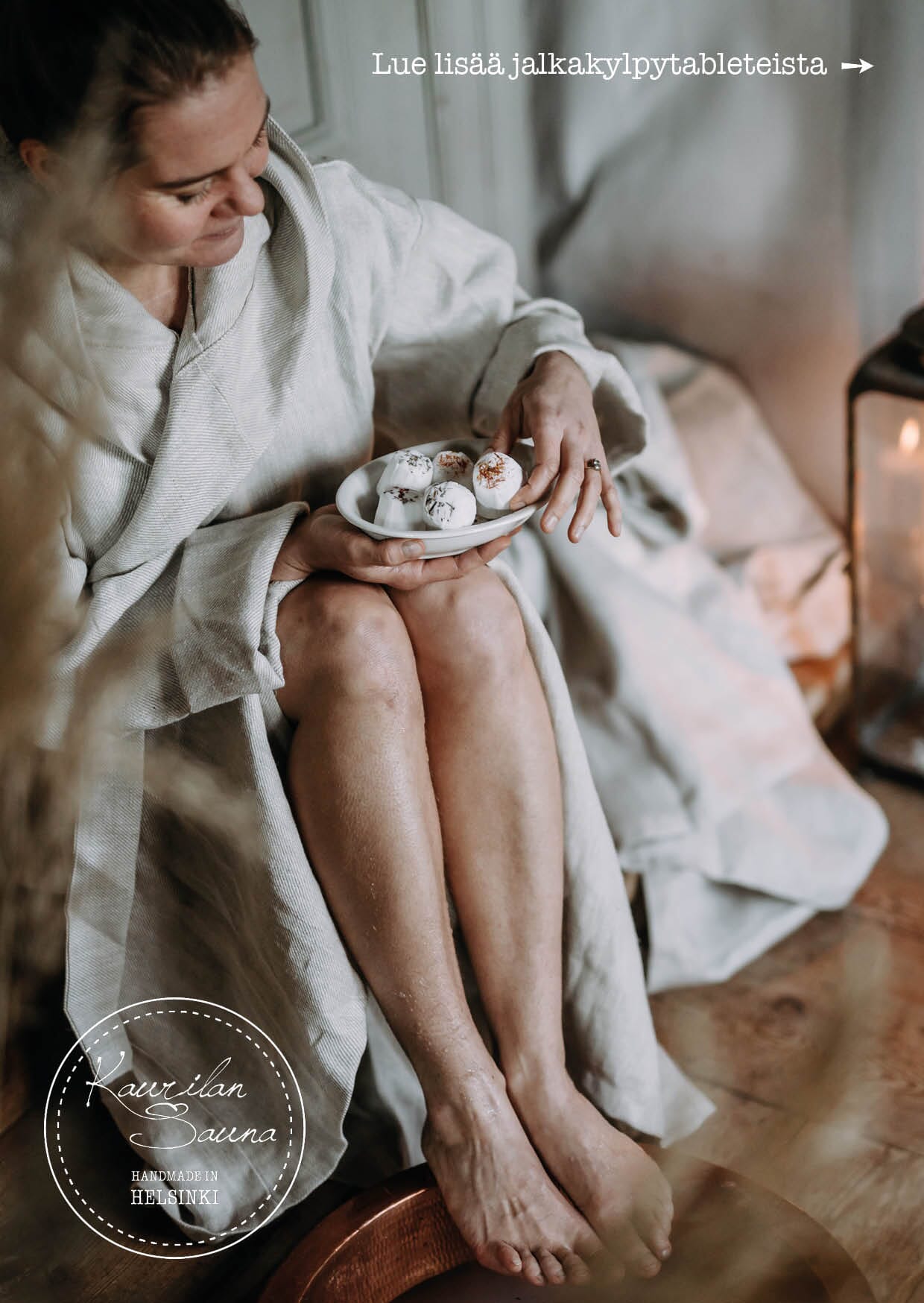 Tuotekortti - Jalkakylpytabletit - 6 kpl Mainosmateriaalit Kaurilan Sauna 