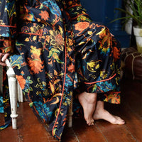 Burnt Orange naisten kimono aamutakki Puuvillavaatteet Powell Craft 