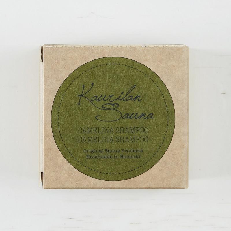 Camelina palashampoo 90 g - OUTLET Shampoo Kaurilan Sauna ekologinen pahvipakkaus 