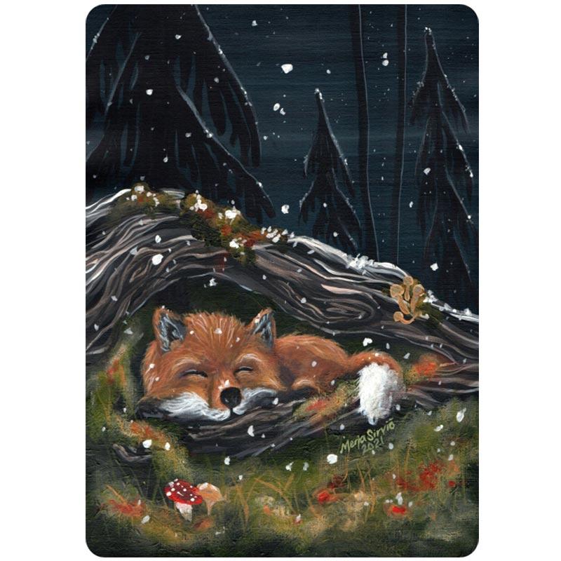 Ensilumi kortti postikortti Merja Sirviö Art 