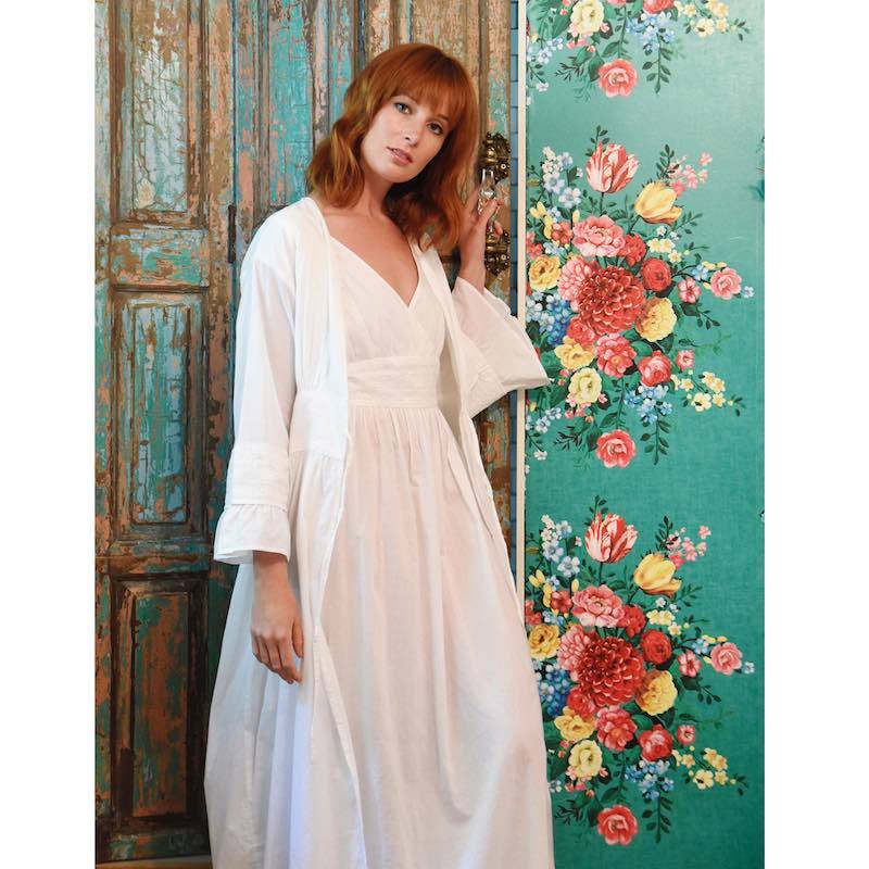 Henrietta aamutakki Puuvillavaatteet Powell Craft 