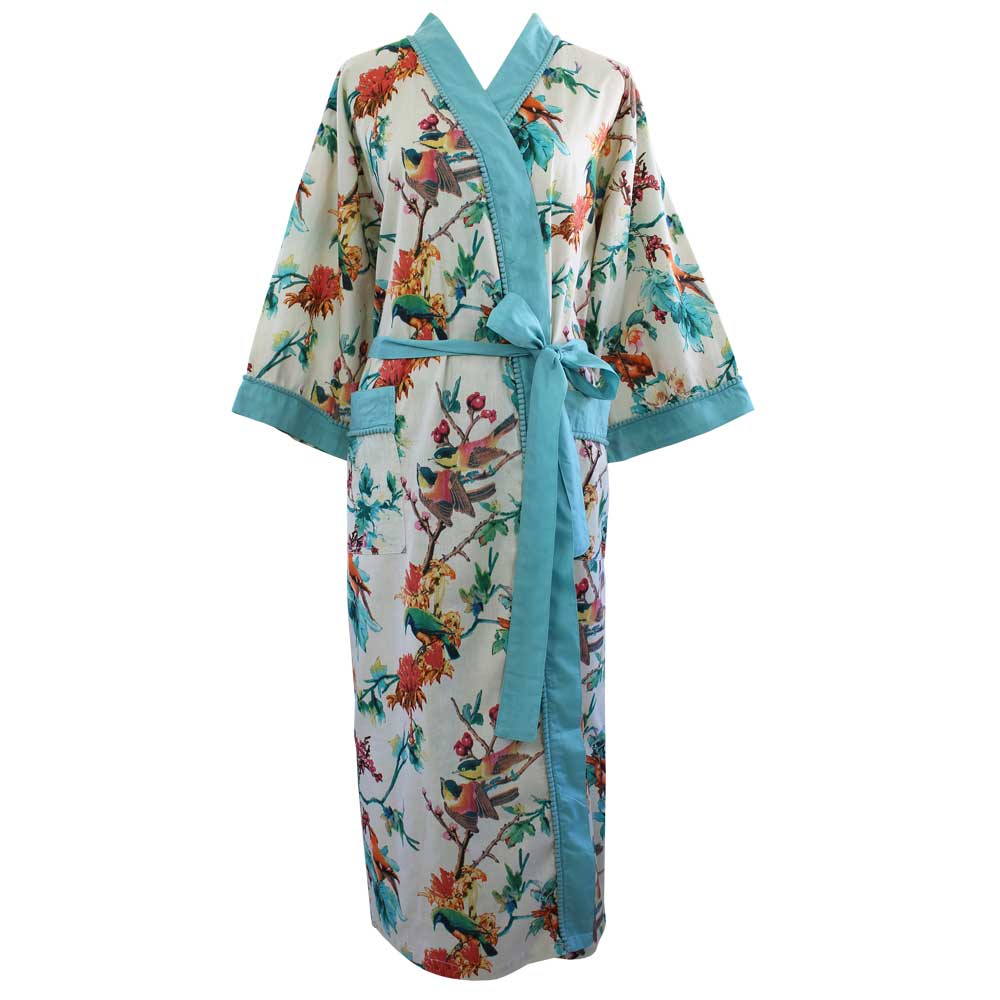 Hummingbird naisten kimono aamutakki Puuvillavaatteet Powell Craft 