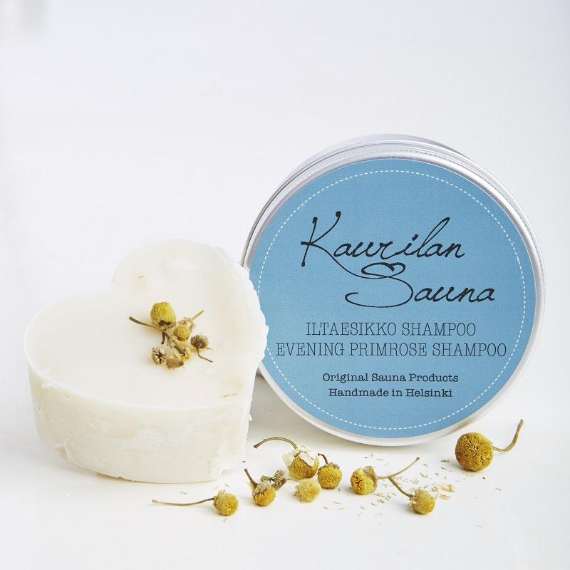 Iltaesikko palashampoo 90 g - OUTLET Shampoo Kaurilan Sauna metallirasia 