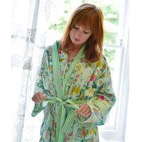 Ladies Mint Floral naisten kimono aamutakki Puuvillavaatteet Powell Craft 