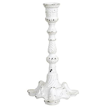 Nero valurautainen kynttilänjalka 22 cm valkoinen sisustus Affari of Sweden 