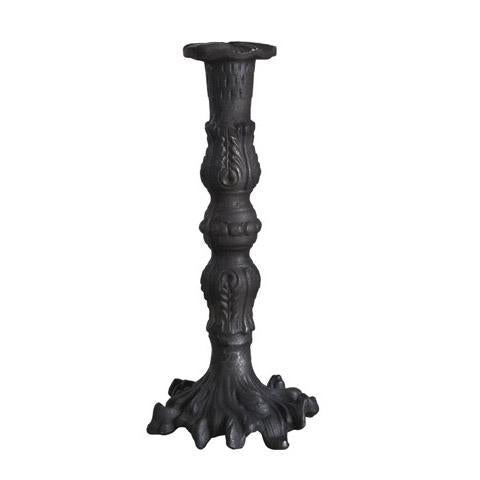 Nero valurautainen kynttilänjalka 24 cm musta sisustus Affari of Sweden 