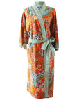 Orange Paisley naisten kimono aamutakki Puuvillavaatteet Powell Craft 