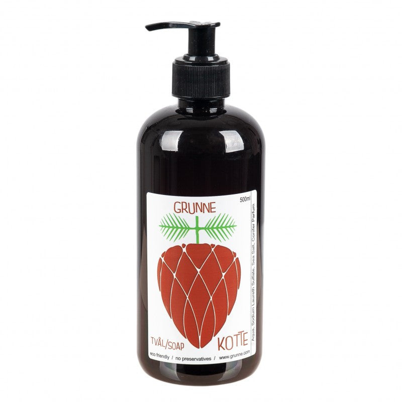 Tvål Kotte, havupuu-käsisaippua 500ml Saippuat Grunne Produktion 