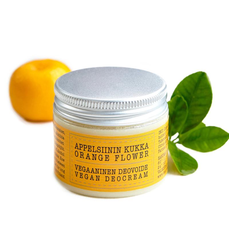 Vegaaninen Appelsiininkukka Deovoide - OUTLET Deovoiteet Kaurilan Sauna 50ml purkki 